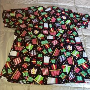 Size small women’s Christmas scrub top
